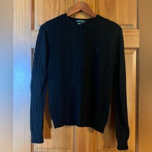 Ralph Lauren Black Crewneck Sweater